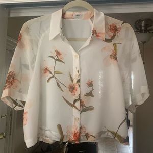 Aritzia Short Sleeve Blouse